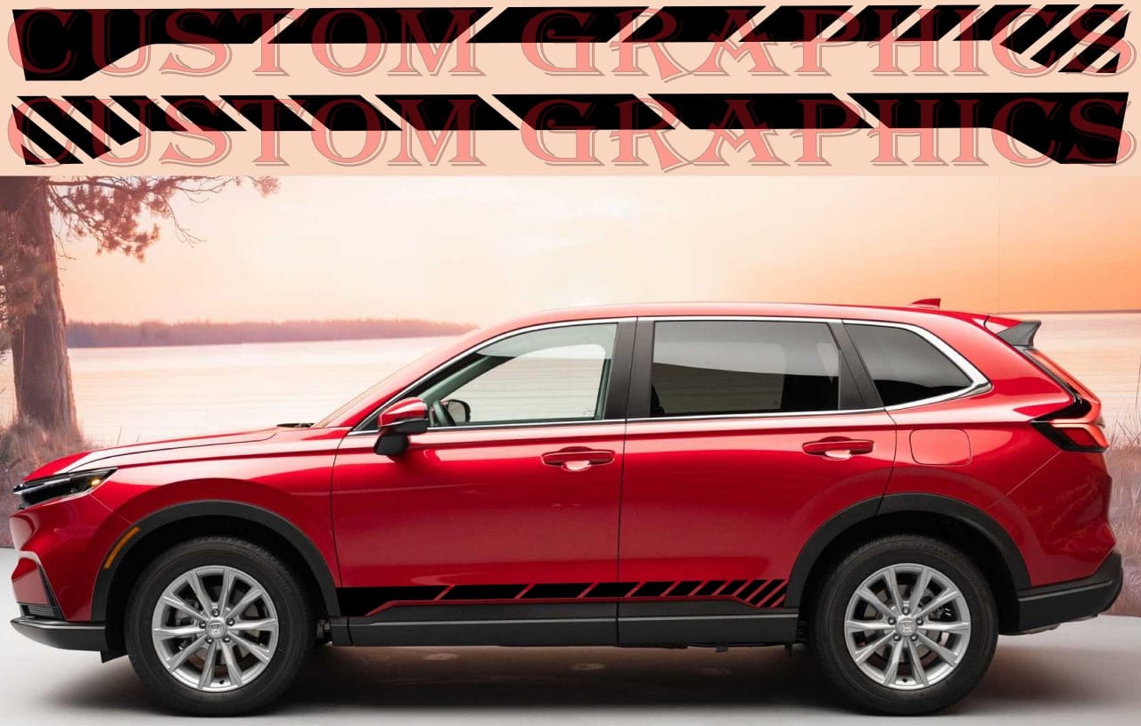Vinyl Graphics Stickers Compatible With HONDA CR-V New Design Man Gifts