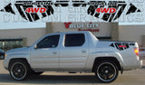 Vinyl Graphics Stickers Compatible With Honda Ridgeline Rear 4WD Design Vinyl Decal