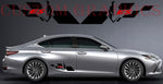 Vinyl Graphics Stickers Compatible with Lexus ES 2 Color Rear Design