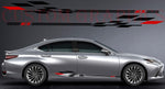 Vinyl Graphics Stickers Compatible with Lexus ES 2 Finish Color Design