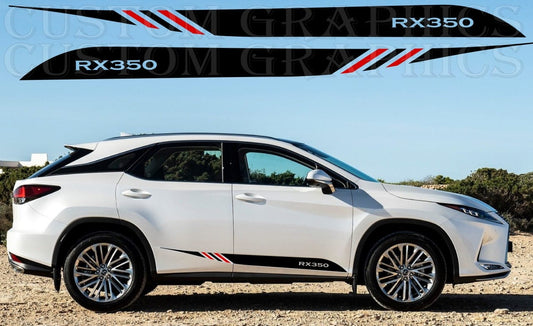 Vinyl Graphics Stickers Compatible with Lexus RX350 2 Color Design