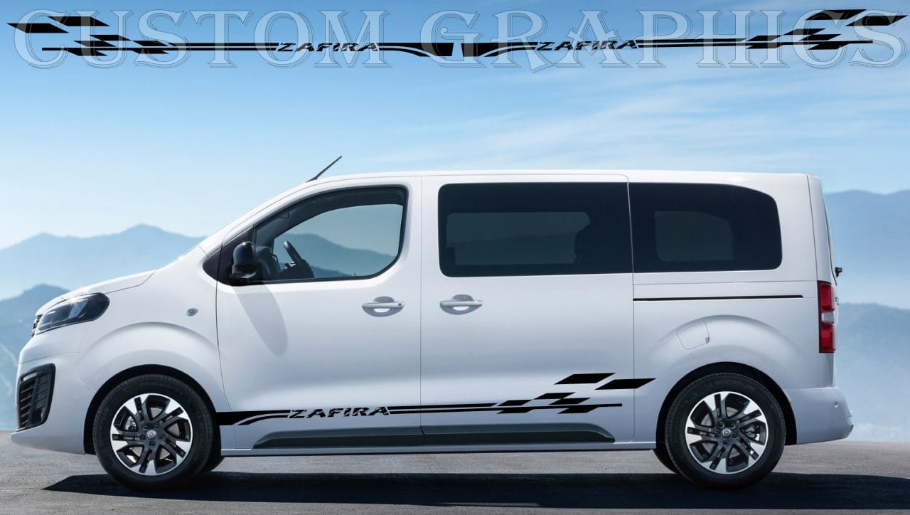Vinyl Graphics Stickers Compatible with Opel Zafira Life Custom Design Graphic Decals