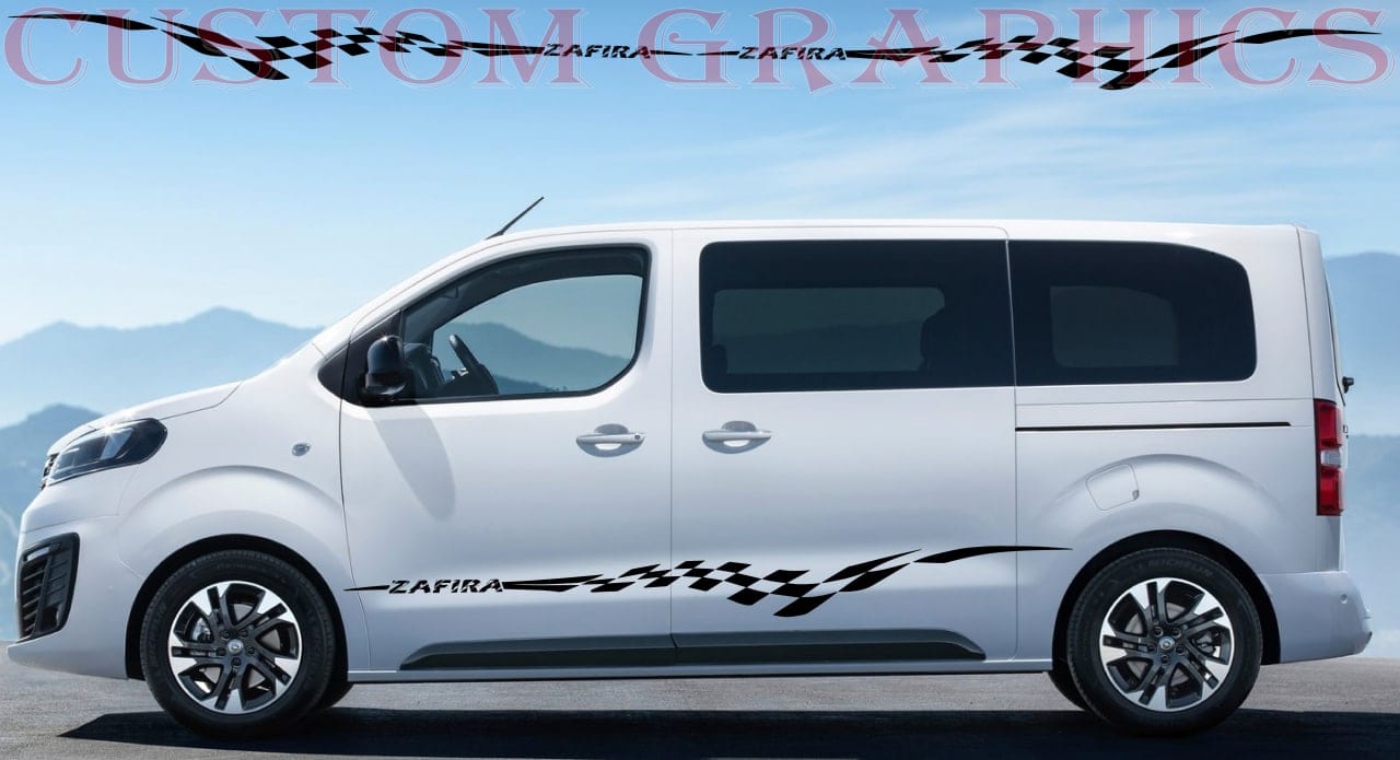 Vinyl Graphics Stickers Compatible with Opel Zafira Life Finish Graphic Unique Decals