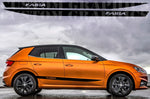 Vinyl Graphics Stickers Compatible With Skoda Fabia Classic Line Design Vinyl Decal