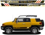 Vinyl Graphics Stripes Compatible With TOYOTA FJ CRUISER 2 Color Design 2022