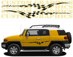 Vinyl Graphics Stripes Compatible With TOYOTA FJ CRUISER Finish Style Design Vinyl 2022