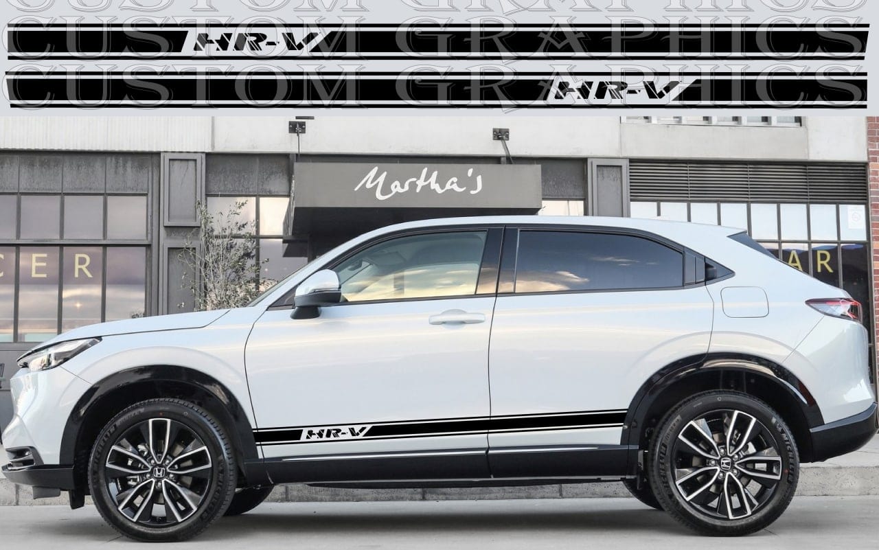 Vinyl Graphics Stripes for Honda HR-V Vinyl Sticker Super Decal Classic design