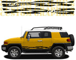 Vinyl Graphics Style Line Design Vinyl Stripes Compatible With TOYOTA FJ CRUISER 2022