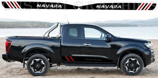 Vinyl Graphics Style Unique Design Vinyl Stripes Compatible With Nissan Navara 2002-2022