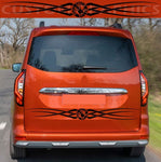 Vinyl Graphics Tailgate new Design Graphic Racing Stripes Compatible with Renault Kangoo