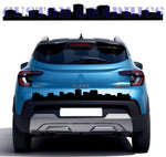 Vinyl Graphics Tailgate Town Design Graphic Racing Stripes Compatible with Renault Kiger