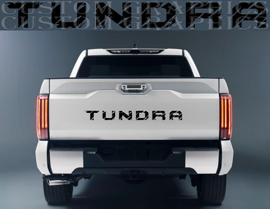 Vinyl Graphics Tailgate Unique Logo Design Vinyl Stripes Compatible With Toyota Tundra 2002-2022
