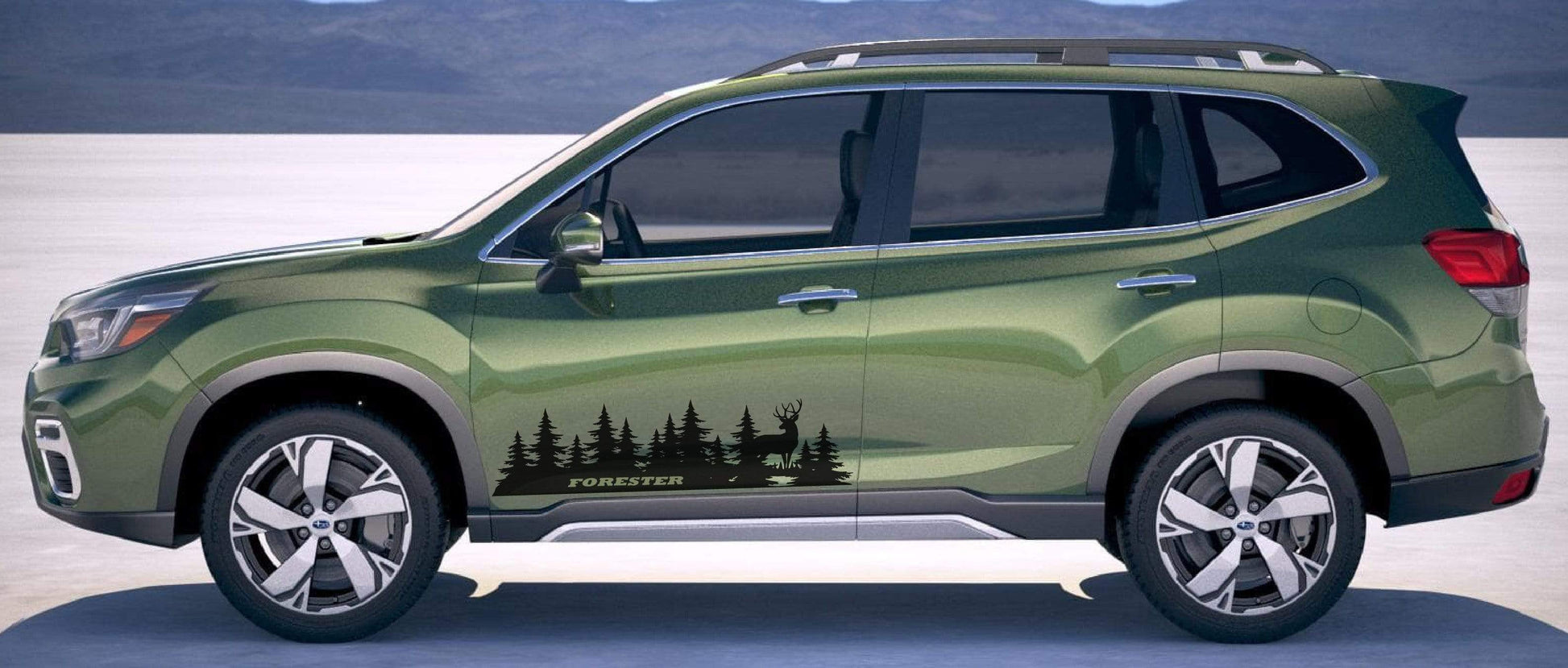 Vinyl Graphics The beast in the forest Graphic Sticker Vinyl Side Door Stripes for Subaru Forester