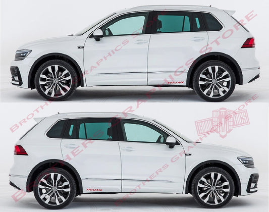 Premium Stickers Tiguan Letters Stickers For VW Tiguan | 2-x Decals