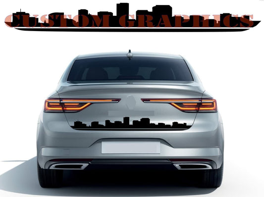 Vinyl Graphics Town Design Tailgate Decal Sticker Compatible with Renault Talisman