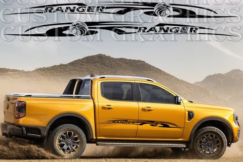 Vinyl Graphics Tribal Design Sticker Side Door Stripe Stickers Compatible With Ford Ranger