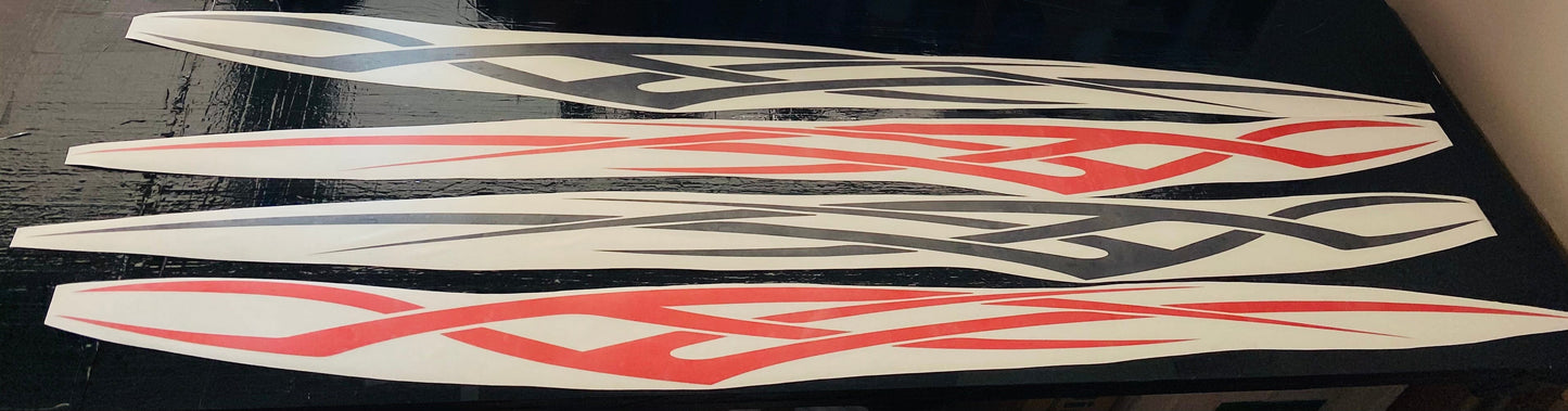 Vinyl Graphics Tribal Graphic For Tesla Model 3 | Model X Stickers | Model Y Stickers Tesla Model S decals