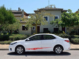 Vinyl Graphics Tribal Line Graphic Gift Toyota Corolla Racing Stripes for Corolla car stickers decals