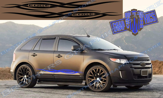 Kit d'autocollants latéraux en vinyle Trible Graphics pour Ford Edge
