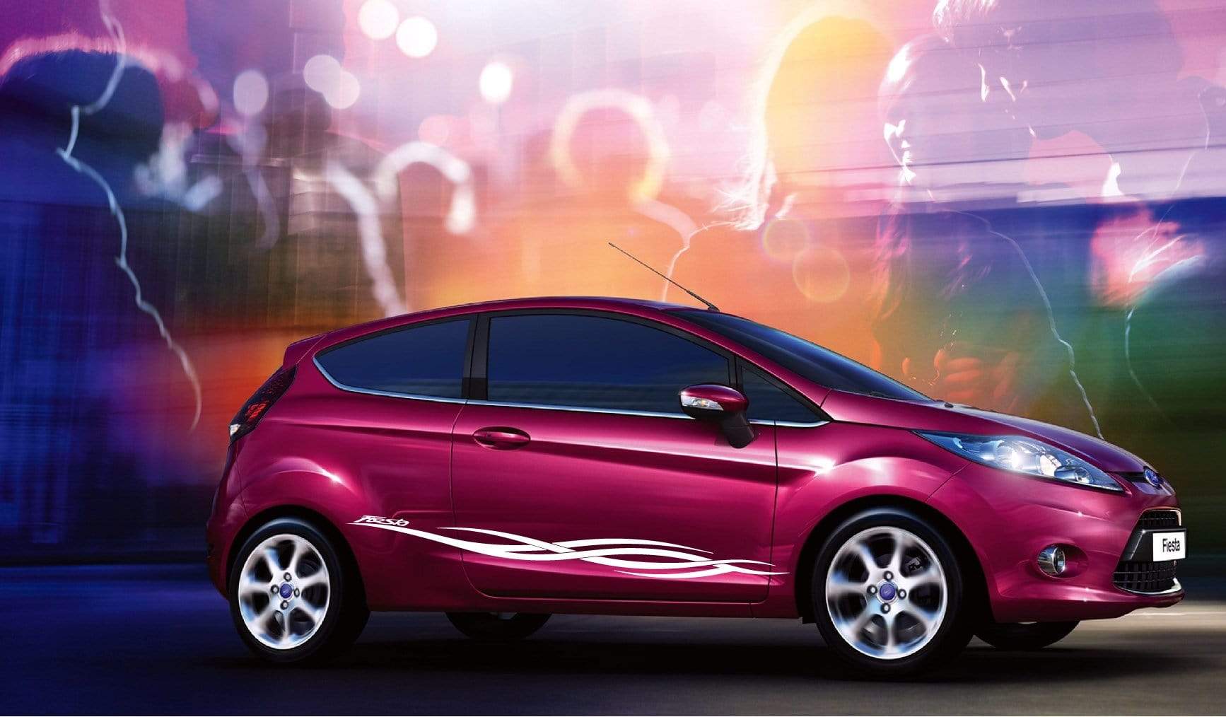 Premium Vinyl Sticker Compatible with Ford Fiesta Exclusive car decals Car Styling Premium Quality Personalized Design Vehicle Enhancement Sticker Street Auto Stylish Exclusive