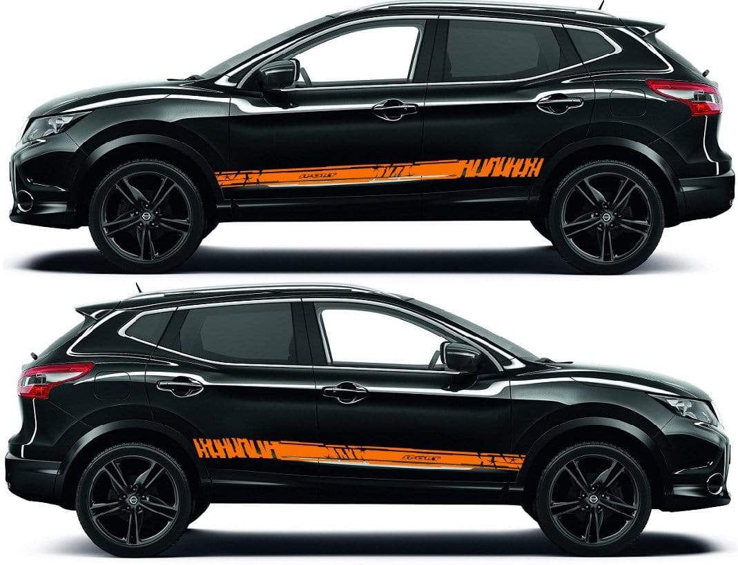 Autocollants pour camions Racing Stripes pour Nissan Qashqai
