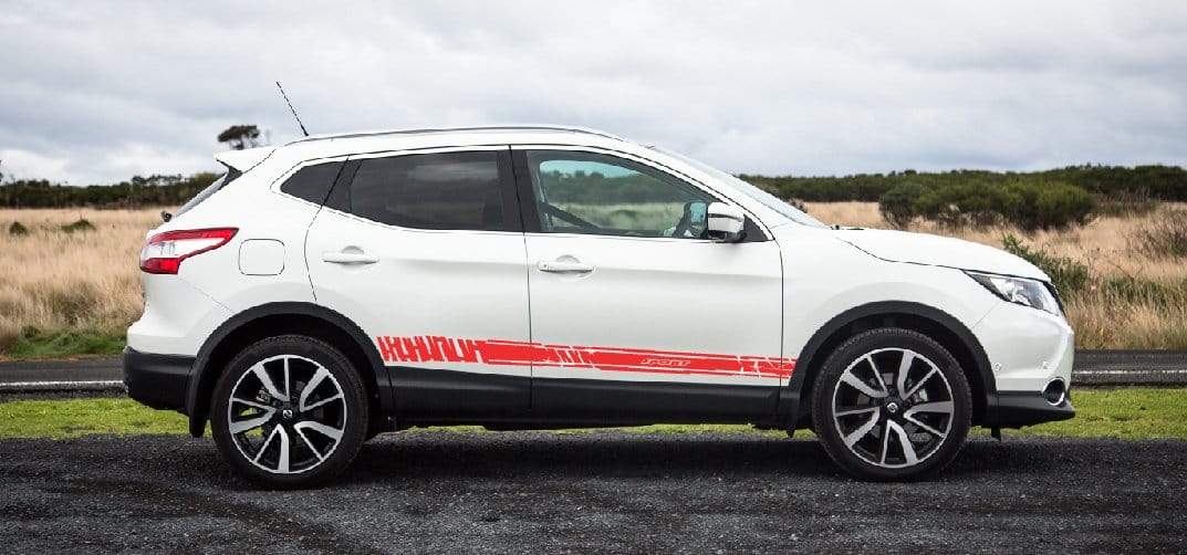 Autocollants pour camions Racing Stripes pour Nissan Qashqai