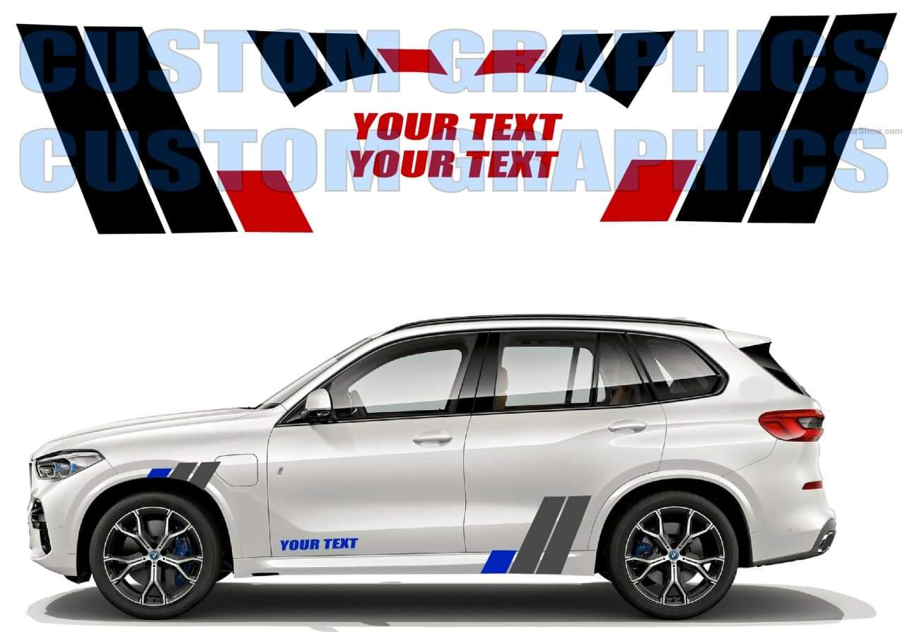 Vinyl Graphics Unique Block graphic universal sticker decal Kit for Car Any Vehicle | UNIVERSAL STICKERS