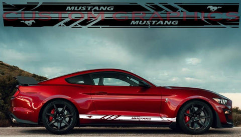 Vinyl Graphics Unique Classic Design Stickers compatible with Ford Mustang  | Ford mustang sticker