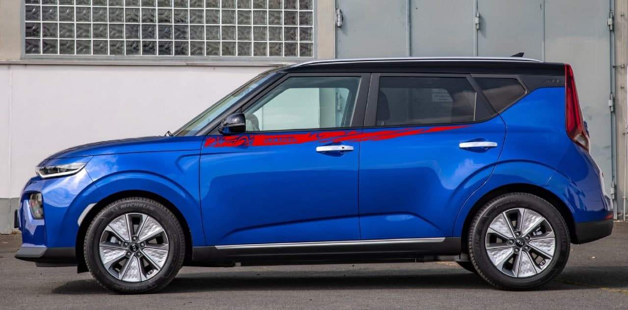 Vinyl Graphics Unique Design Decal Sticker Vinyl Side Racing Stripes Compatible with Kia Soul