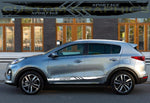 Vinyl Graphics Unique Design Decal Sticker Vinyl Side Racing Stripes Compatible with Kia Sportage