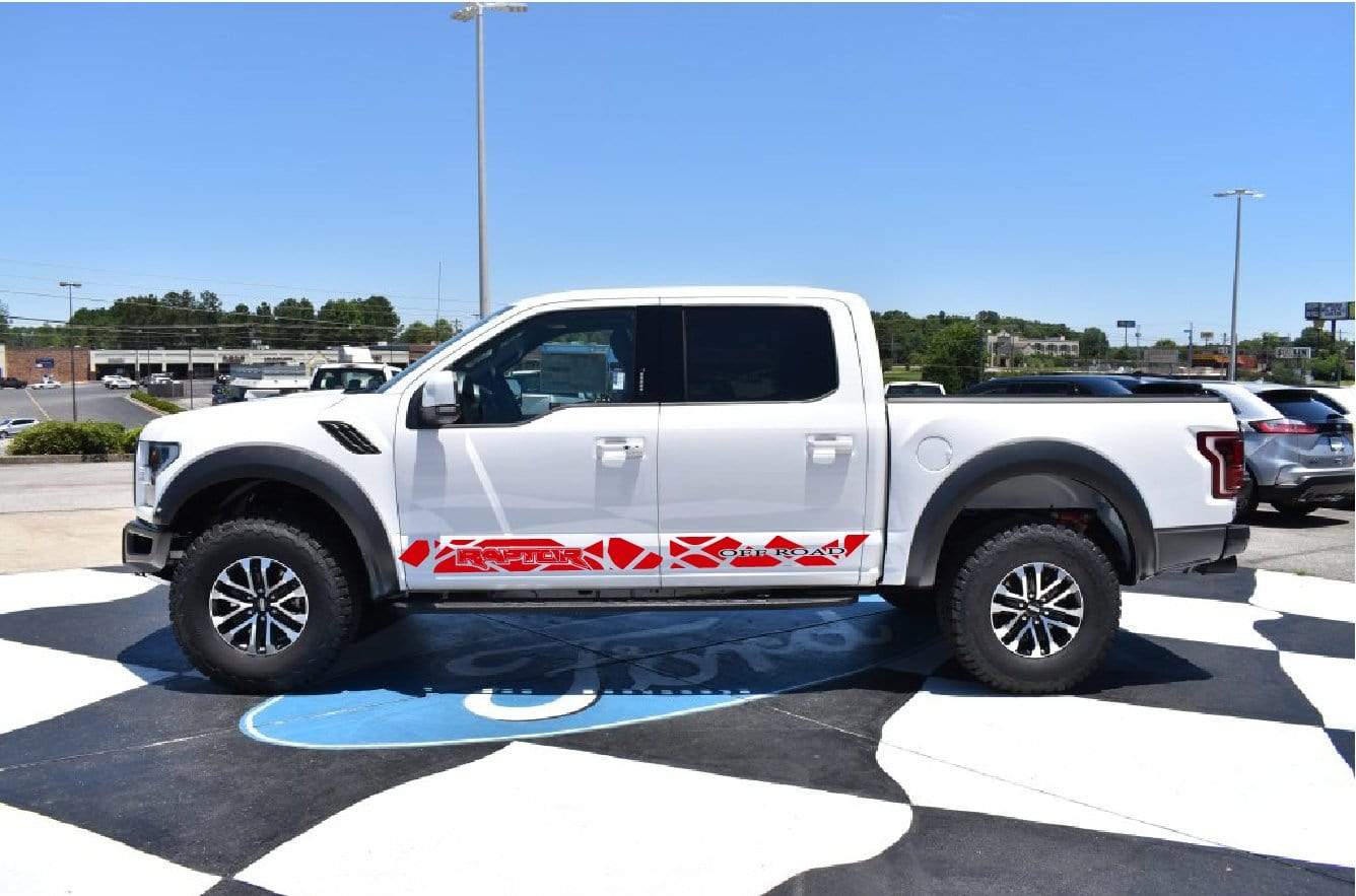 Unique Design 2 Color Decals For Ford F-150
