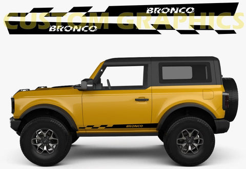 Vinyl Graphics Unique Design Stickers Decals Vinyl Graphics Compatible With Ford Bronco