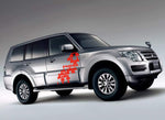 Premium Quality Stickers Compatible with Mitsubishi Pajero Style Name Design BFF Vinyl car stickers Automotive decals Custom car stickers