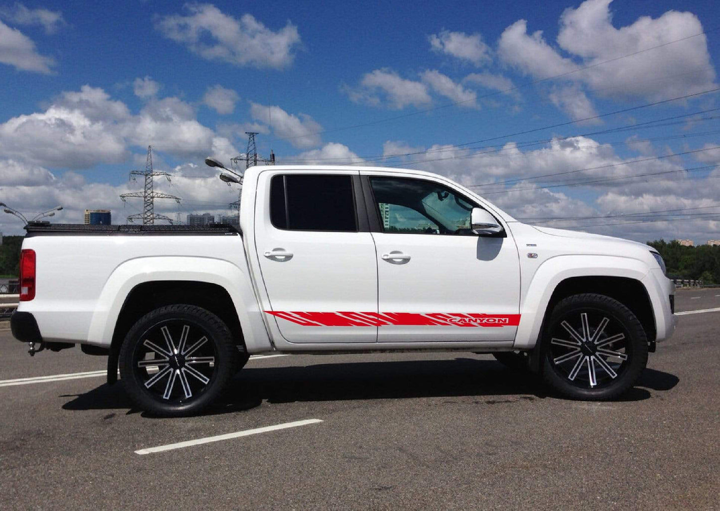 Graphismes uniques pour VW Amarok | Autocollants de la gamme VW Amarok | Kit de décalcomanies VW | Autocollants Amarok