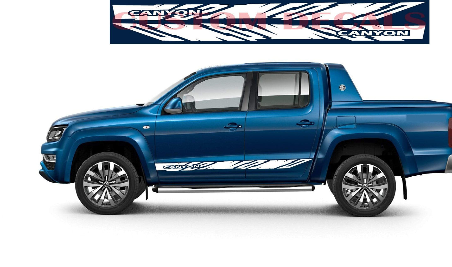 Graphismes uniques pour VW Amarok | Autocollants de la gamme VW Amarok | Kit de décalcomanies VW | Autocollants Amarok