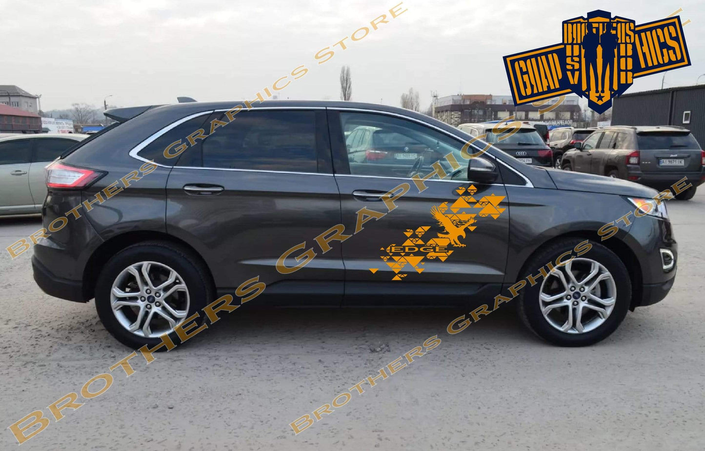 Autocollants en vinyle aux graphismes uniques pour Ford Edge