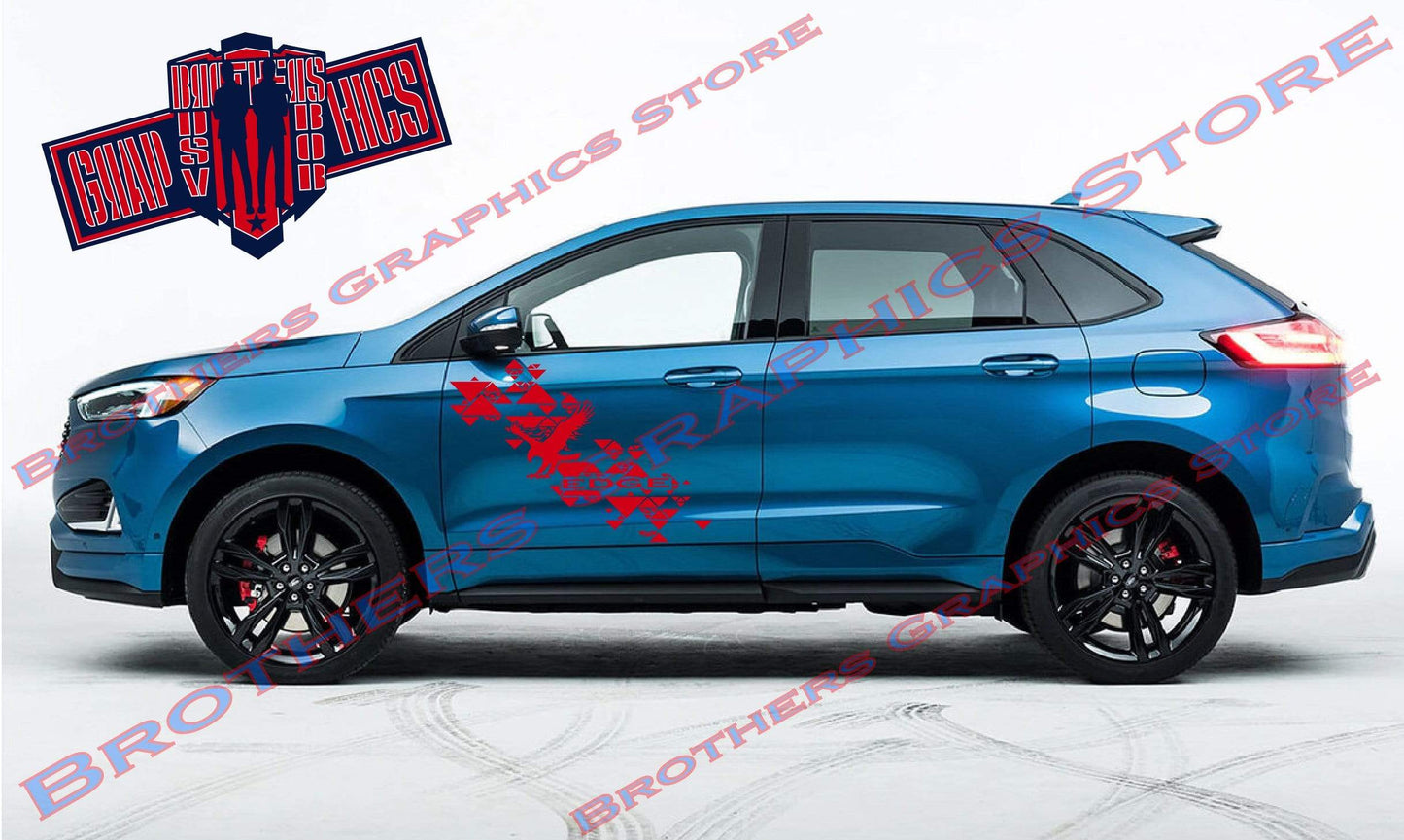 Autocollants en vinyle aux graphismes uniques pour Ford Edge
