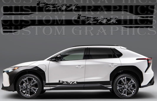 Vinyl Graphics Unique Line Design Vinyl Stripes Compatible With Toyota BZ4X 2022