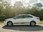 Vinyl Graphics Unique Line Graphic Gift Toyota Corolla Racing Stripes for Corolla car stickers decals