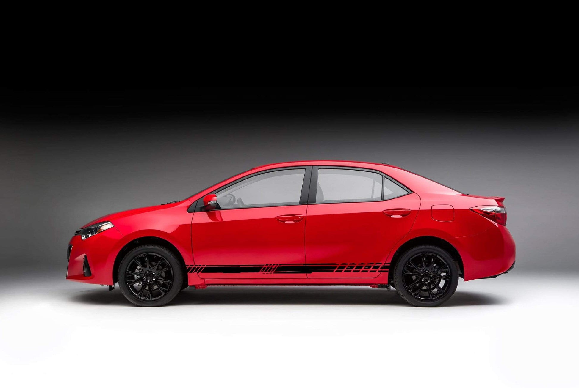 Vinyl Graphics Unique Line Graphic Gift Toyota Corolla Racing Stripes for Corolla car stickers decals