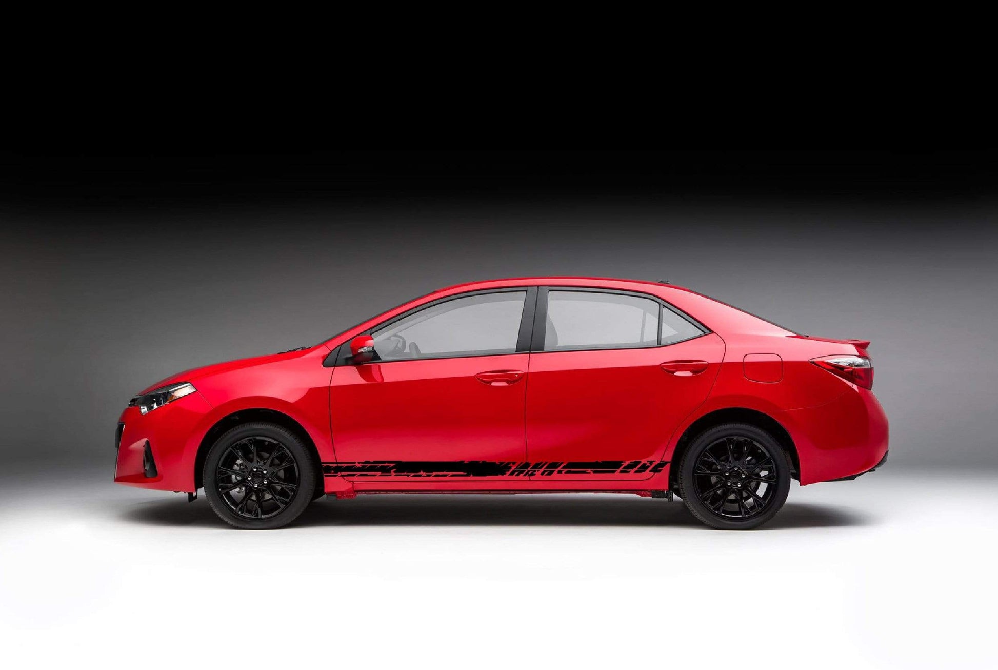 Vinyl Graphics Unique Line Graphic Gift Toyota Corolla Racing Stripes for Corolla car stickers decals