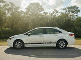 Vinyl Graphics Unique Line Graphic Gift Toyota Corolla Racing Stripes for Corolla car stickers decals