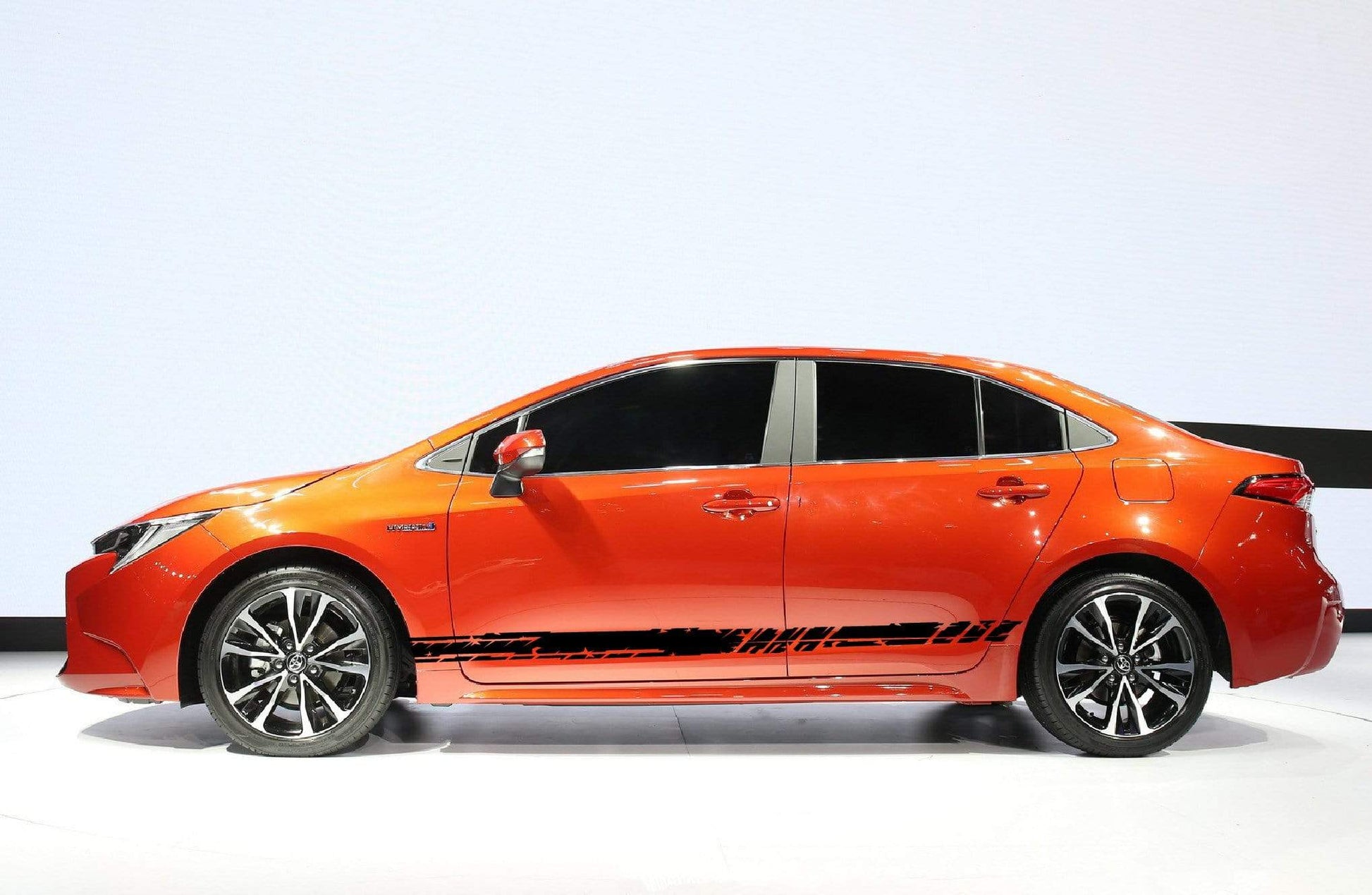 Vinyl Graphics Unique Line Graphic Gift Toyota Corolla Racing Stripes for Corolla car stickers decals