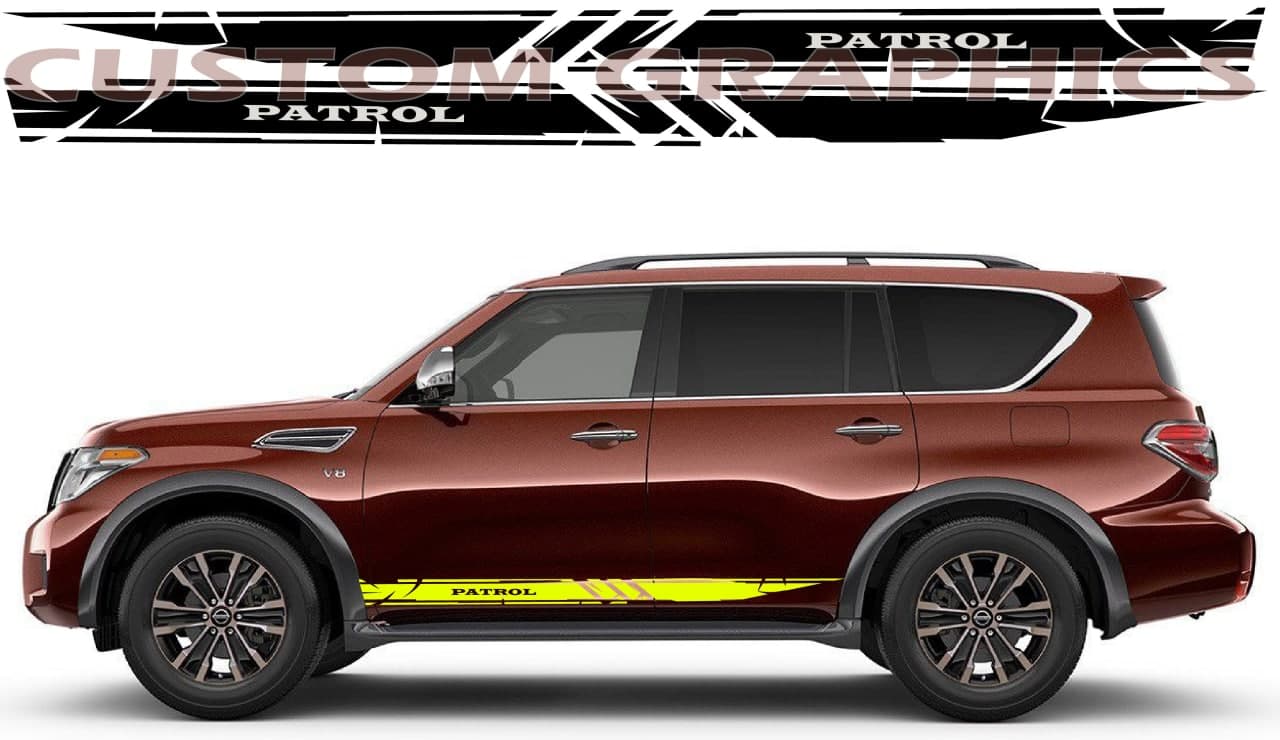 Vinyl Graphics Unique Line Graphic Vinyl Stripes Compatible with Nissan Patrol