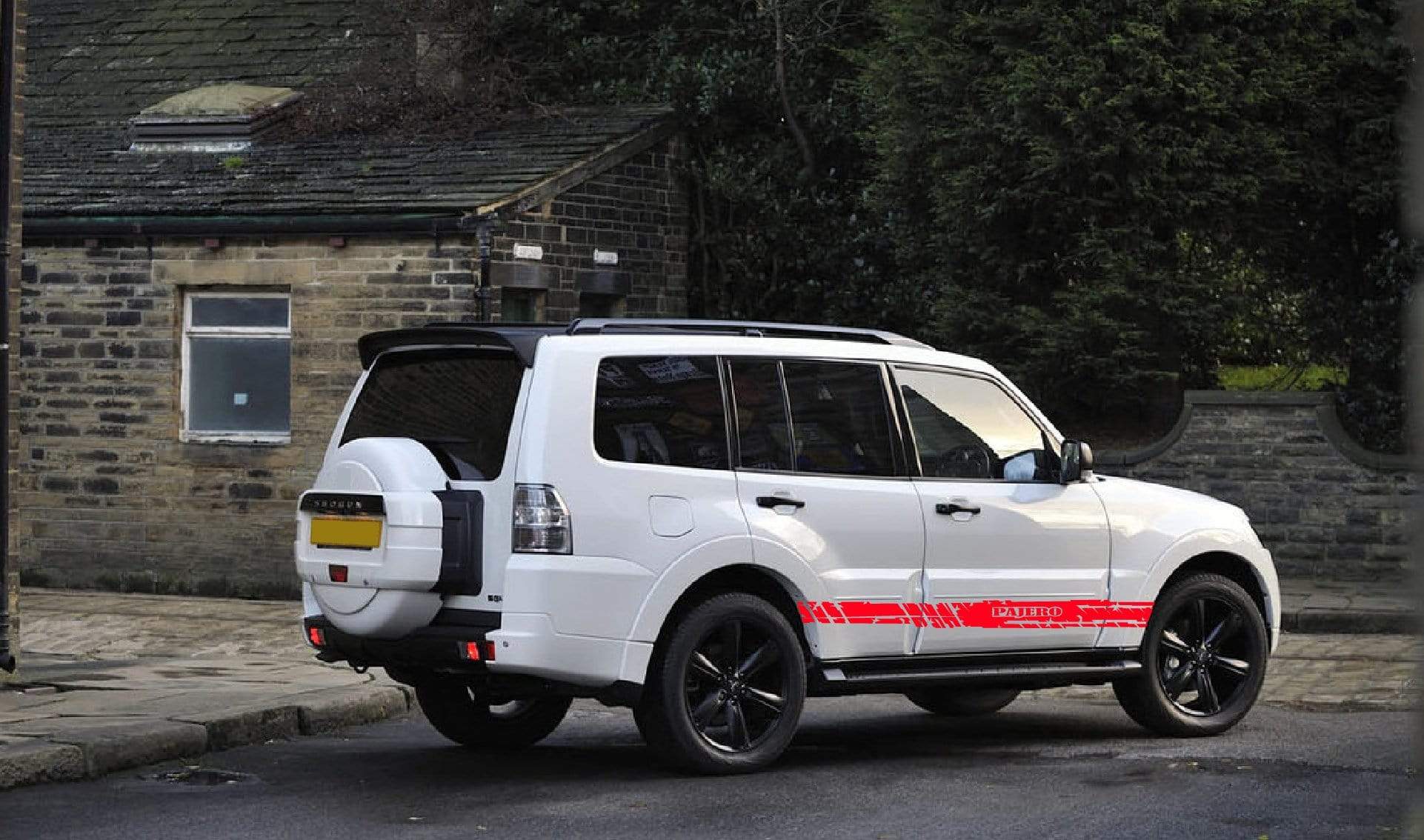 Premium Quality Stickers Compatible with Mitsubishi Pajero Stylish Name Design BFF