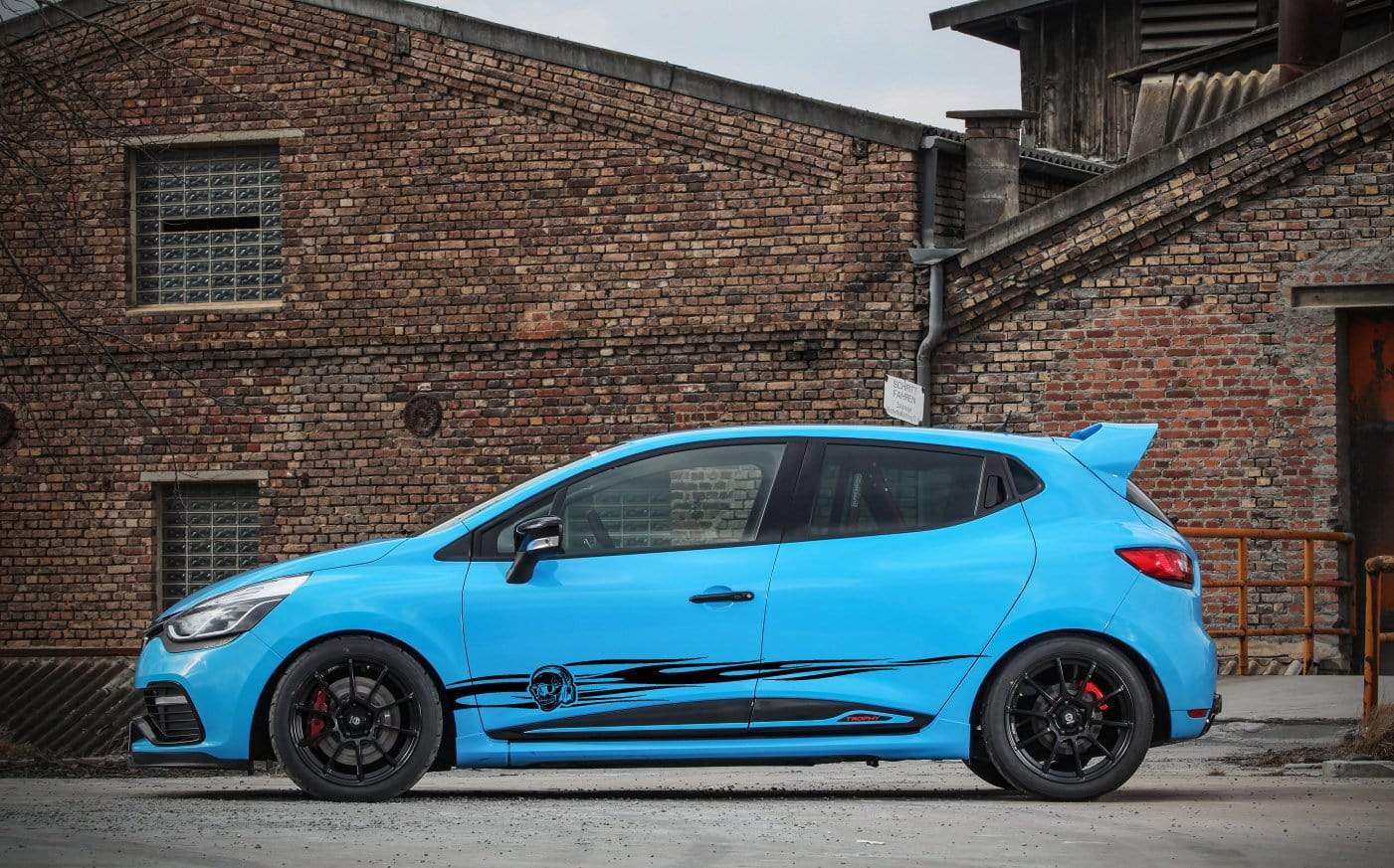 Autocollants graphiques de crâne uniques en cadeau pour Renault Racing Stripes pour Renault Clio