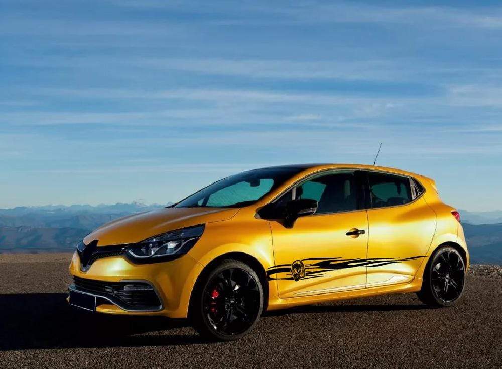 Autocollants graphiques de crâne uniques en cadeau pour Renault Racing Stripes pour Renault Clio