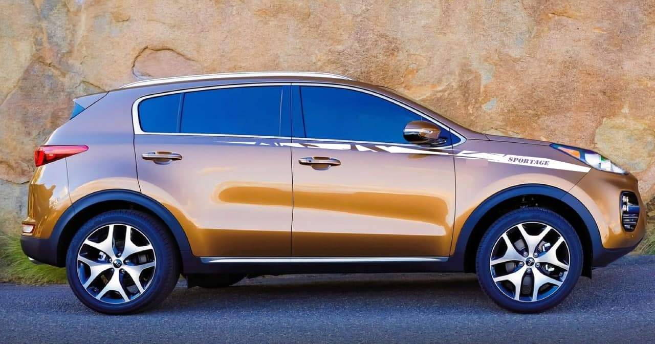 Vinyl Graphics Up Design Decal Sticker Vinyl Side Racing Stripes Compatible with Kia Sportage
