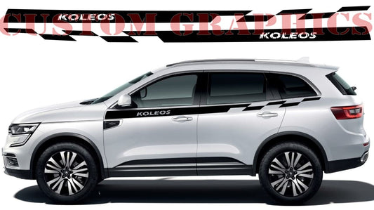 Vinyl Graphics Up Line Design Graphic Racing Stripes Compatible with Renault Koleos