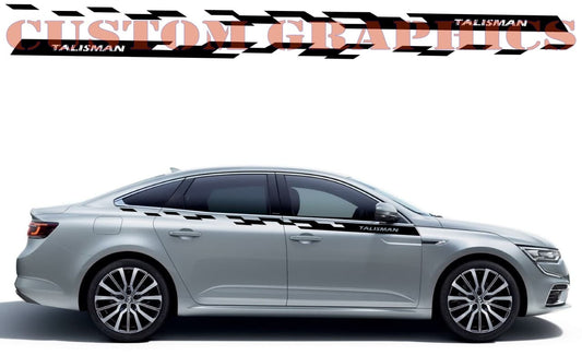 Vinyl Graphics Up Line Design Graphic Racing Stripes Compatible with Renault Talisman